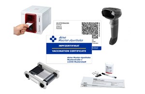 Impfzertifikat-Kartendrucksystem Individuell inkl. Software für Apotheken