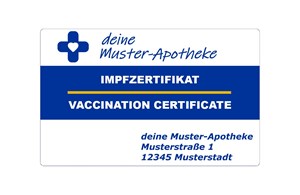 Impfzertifikat Karte individuell